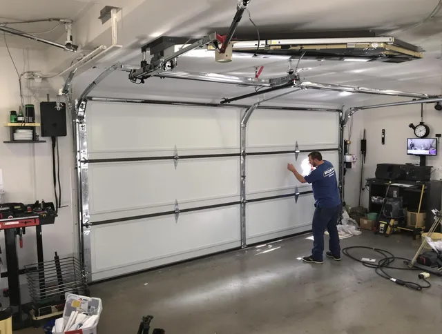 Professional garage door repair service by Newington Garage Door Repair in Newington