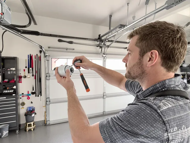 Garage door opener repair service by Newington Garage Door Repair in Newington