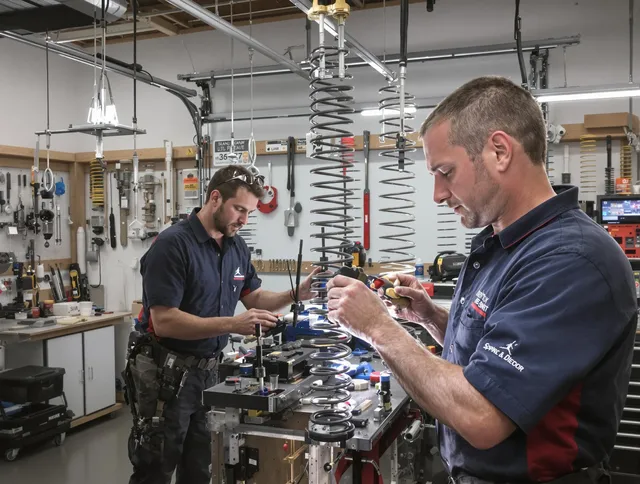 Garage door spring repair service by Newington Garage Door Repair in Newington
